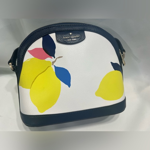 EUC Kate Spade Sylvia Lemon Zest X-large Dome Crossbody Bag - Picture 4 of 15